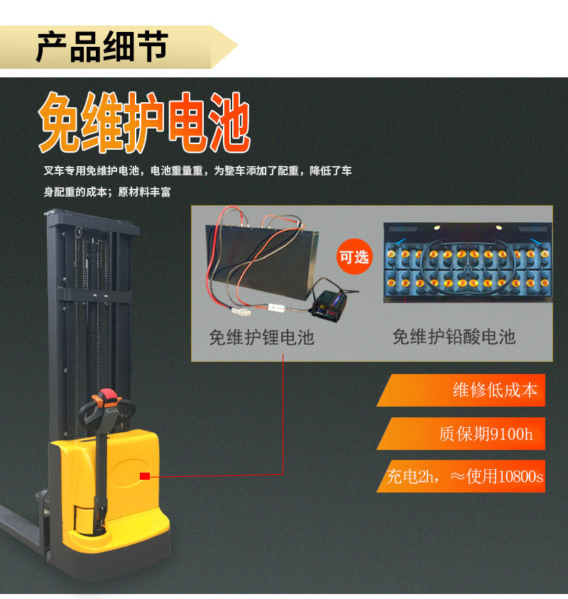 行走电动堆高车4