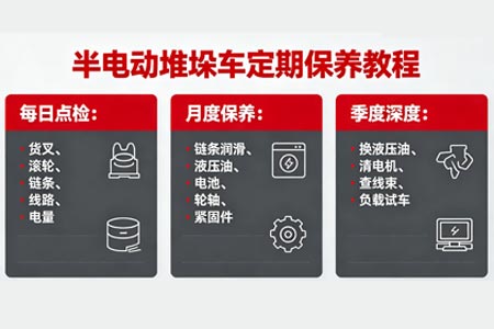 半电动堆高车保养